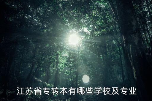 江蘇專升本院校,江蘇省高等學(xué)府專科版有哪些專業(yè)?