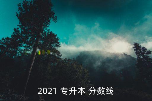 2021 專升本 分數(shù)線