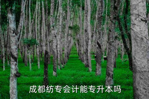  成都紡專會(huì)計(jì)能專升本嗎