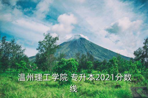  溫州理工學院 專升本2021分數(shù)線