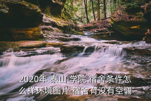 2020年 泰山 學(xué)院 宿舍條件怎么樣環(huán)境圖片 宿舍有沒有空調(diào)