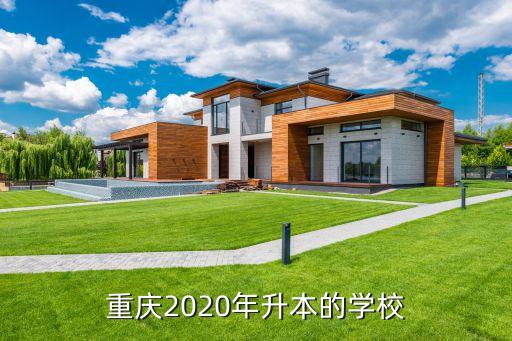 重慶2020年升本的學校