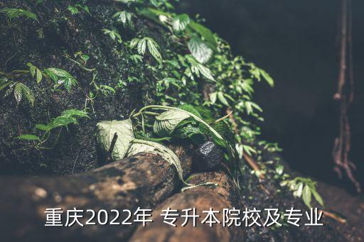  重慶2022年 專(zhuān)升本院校及專(zhuān)業(yè)