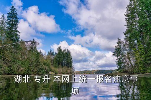  湖北 專升 本網(wǎng)上統(tǒng)一報(bào)名注意事項(xiàng)