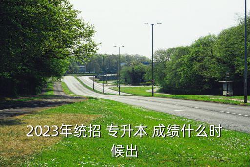 2023年統(tǒng)招 專升本 成績(jī)什么時(shí)候出