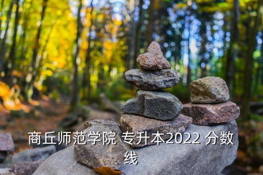 商丘師范學院 專升本2022 分數(shù)線