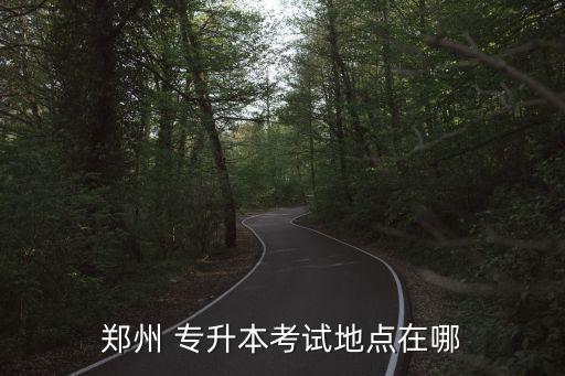 鄭州 專升本考試地點(diǎn)在哪