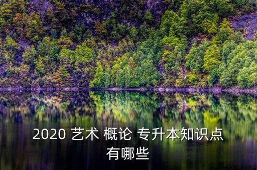 2020 藝術(shù) 概論 專升本知識點有哪些