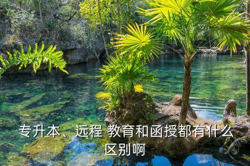  專升本、遠(yuǎn)程 教育和函授都有什么區(qū)別啊