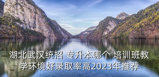 湖北武漢統(tǒng)招 專升本哪個(gè) 培訓(xùn)班教學(xué)環(huán)境好錄取率高2023年推薦